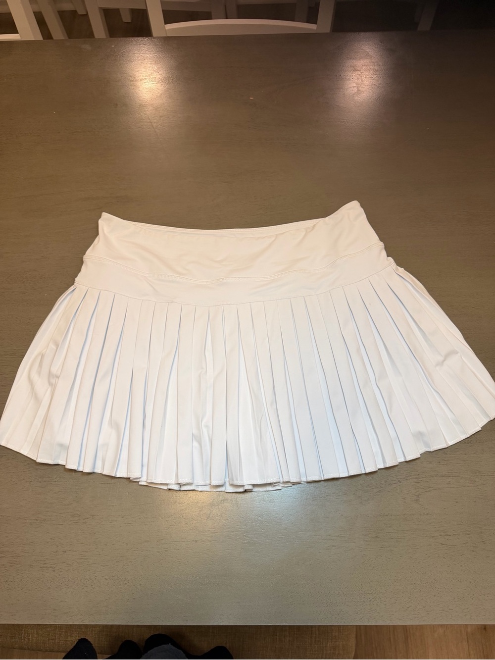 NWT Gold Hinge Pleated White Women’s Tennis Skirt w/ Built in Shorts